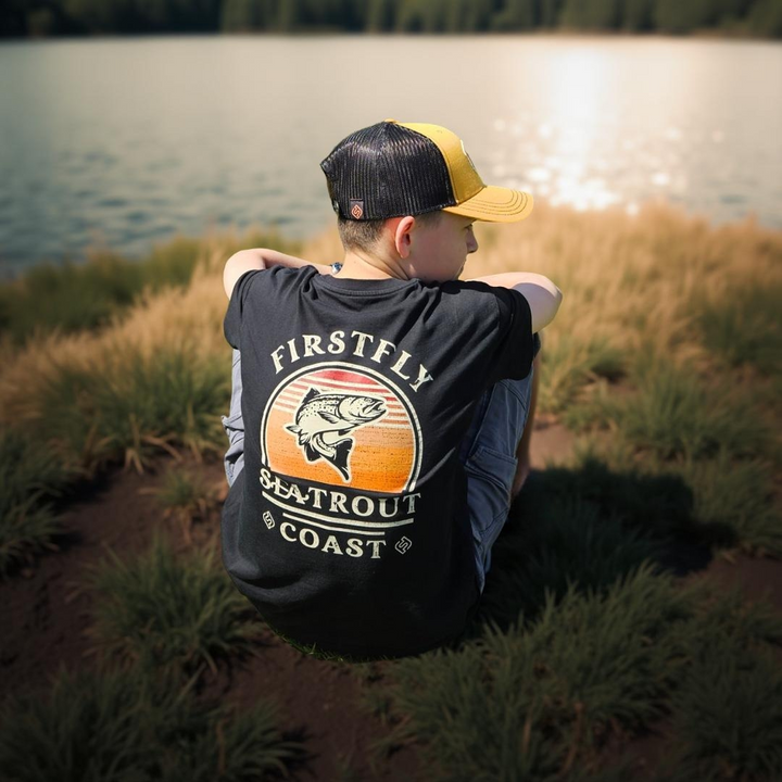 Seatrout Coast - Kids T-Shirt Black