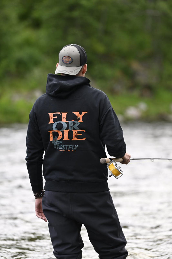 Fly Or Die - Icon Oversized Hoodie Black