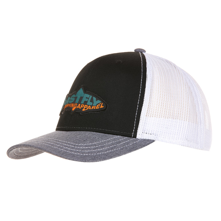 Firstfly Fish Font - Cap Black/Grey/White