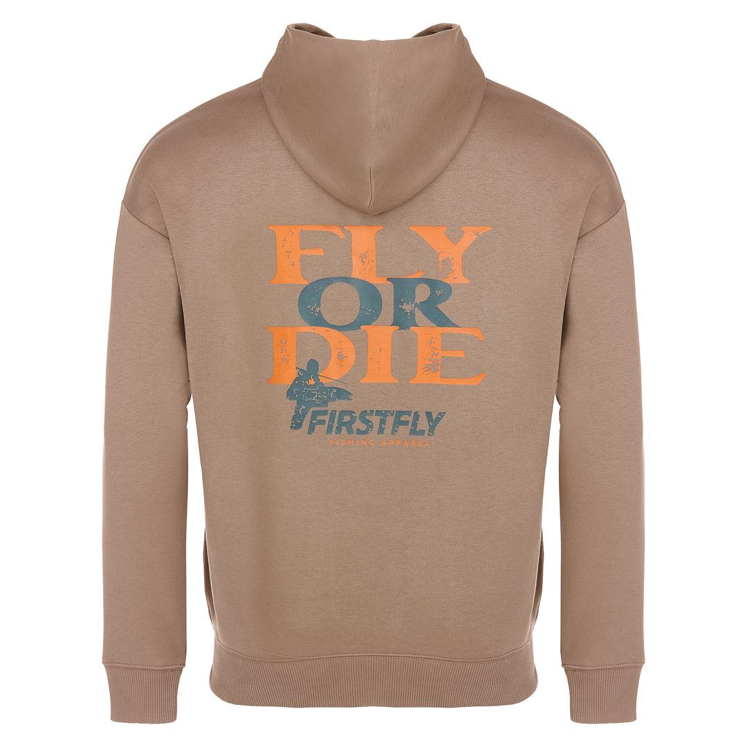 Fly Or Die - Icon Oversized Hoodie Beige