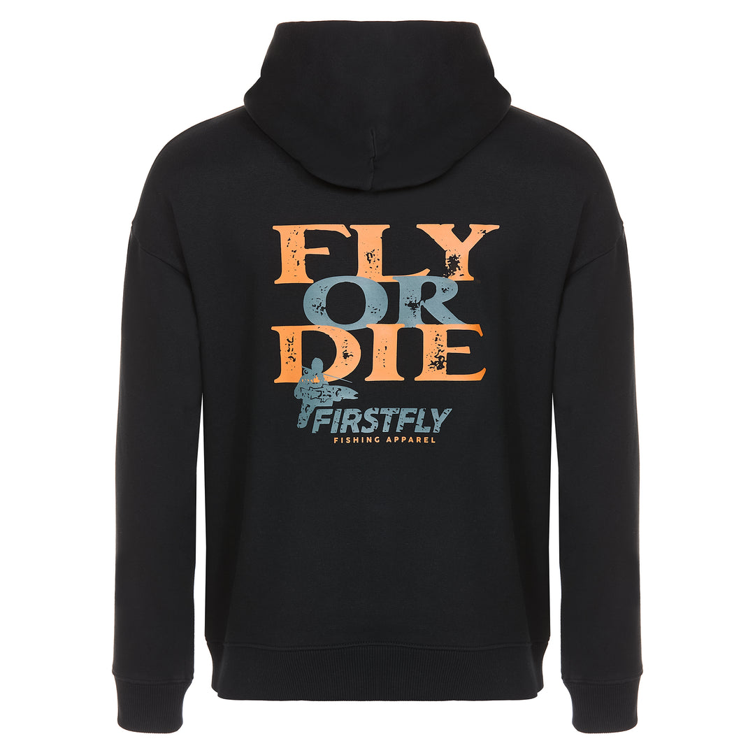 Fly Or Die - Icon Oversized Hoodie Black