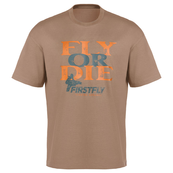 Fly Or Die - Oversize T-Shirt Beige