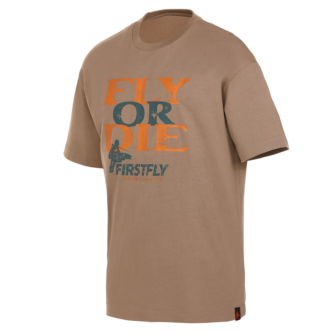 Fly Or Die - Oversize T-Shirt Beige